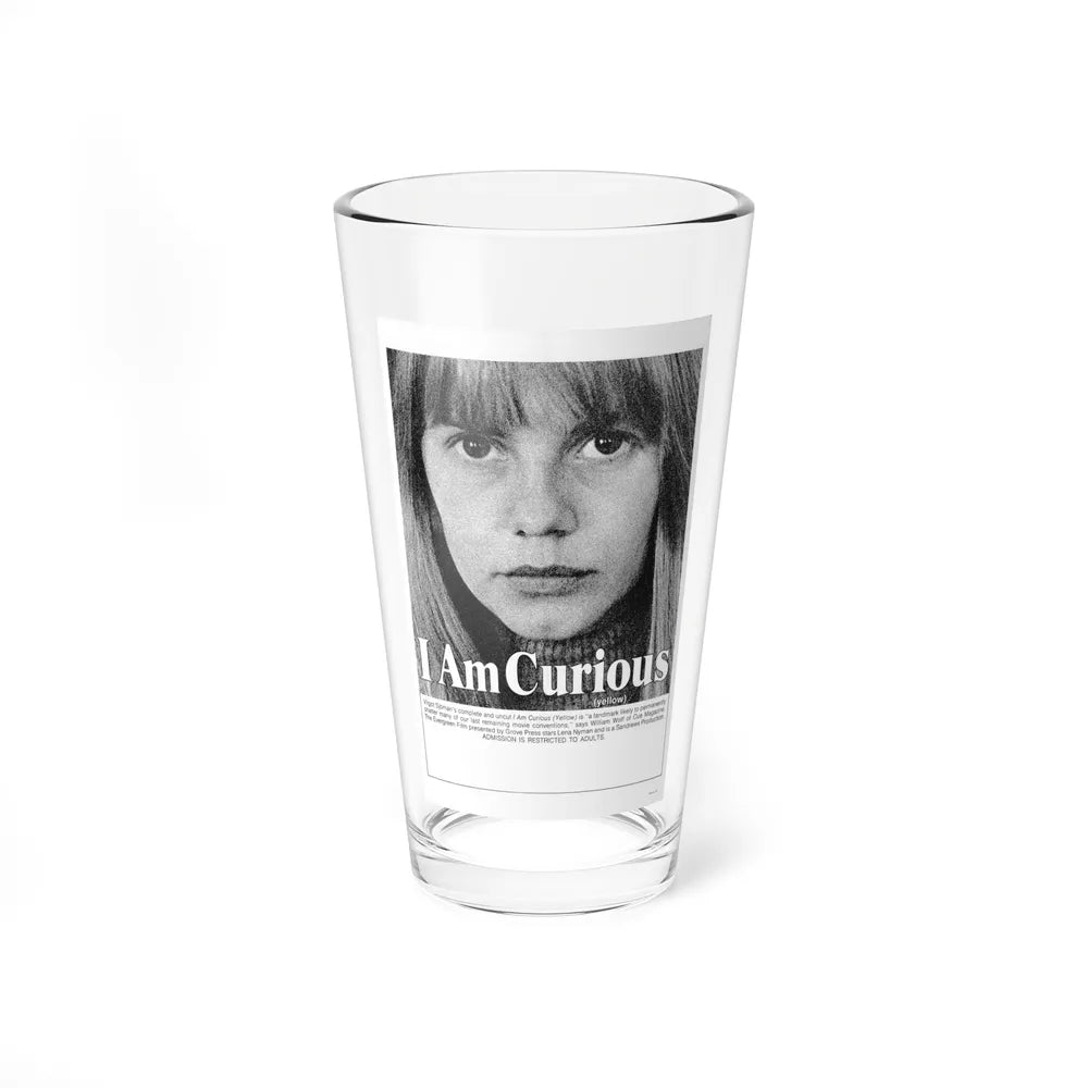 I AM CURIOUS (YELLOW) 1967 Movie Poster - Pint Glass 16oz-16oz-Go Mug Yourself