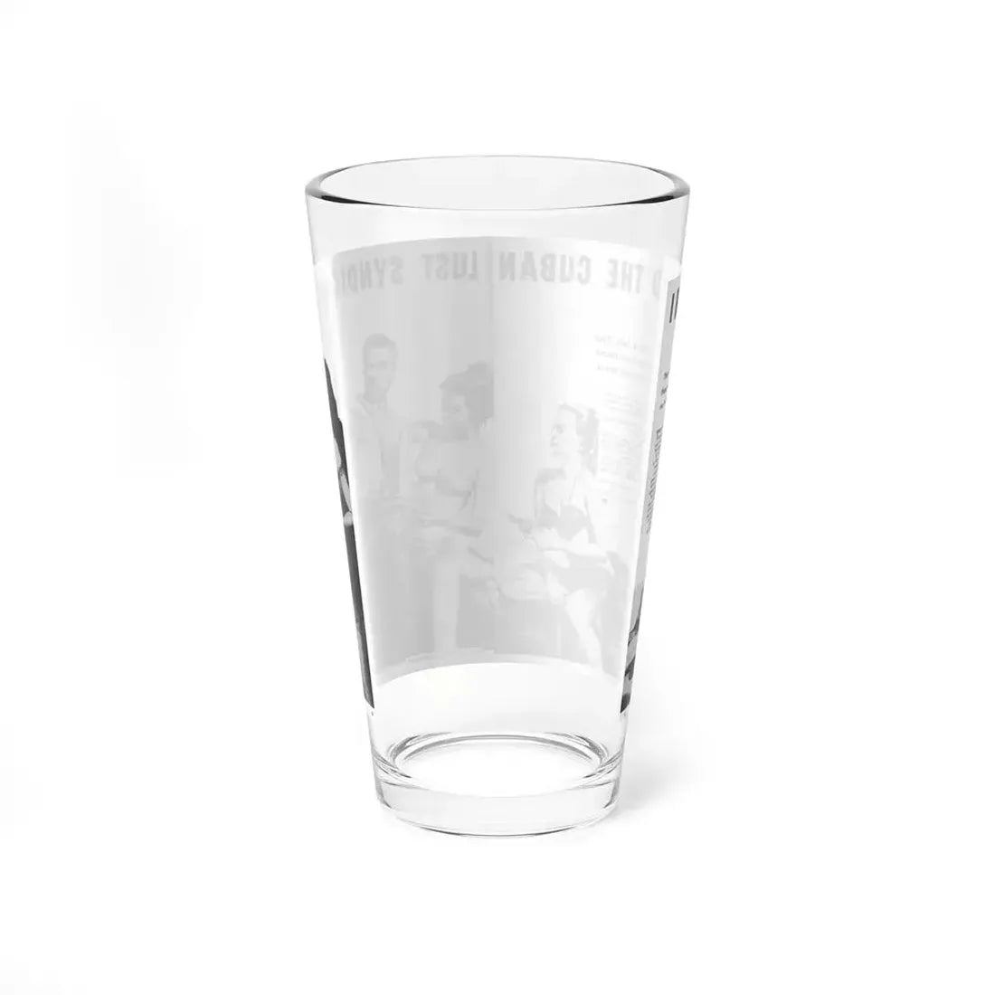 I Blasted The Cuban Lust Syndicate, Man's Story, September 1963 - Pint Glass 16oz - Go Mug Yourself