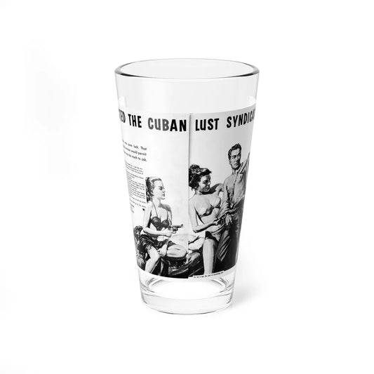 I Blasted The Cuban Lust Syndicate, Man's Story, September 1963 - Pint Glass 16oz-16oz-Go Mug Yourself