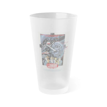 I BOUGHT A VAMPIRE MOTORCYCLE 1990 Movie Poster - Frosted Pint Glass 16oz-16oz-Frosted-Go Mug Yourself