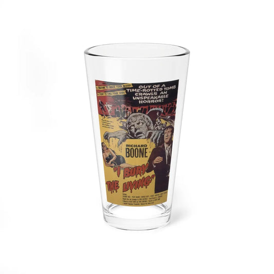 I BURY THE LIVING 1958 Movie Poster - Pint Glass 16oz-16oz-Go Mug Yourself