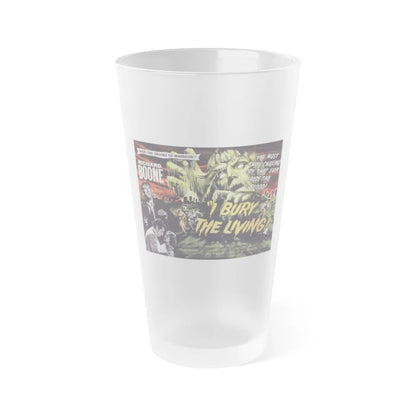 I BURY THE LIVING (2) 1958 Movie Poster - Frosted Pint Glass 16oz-16oz-Frosted-Go Mug Yourself