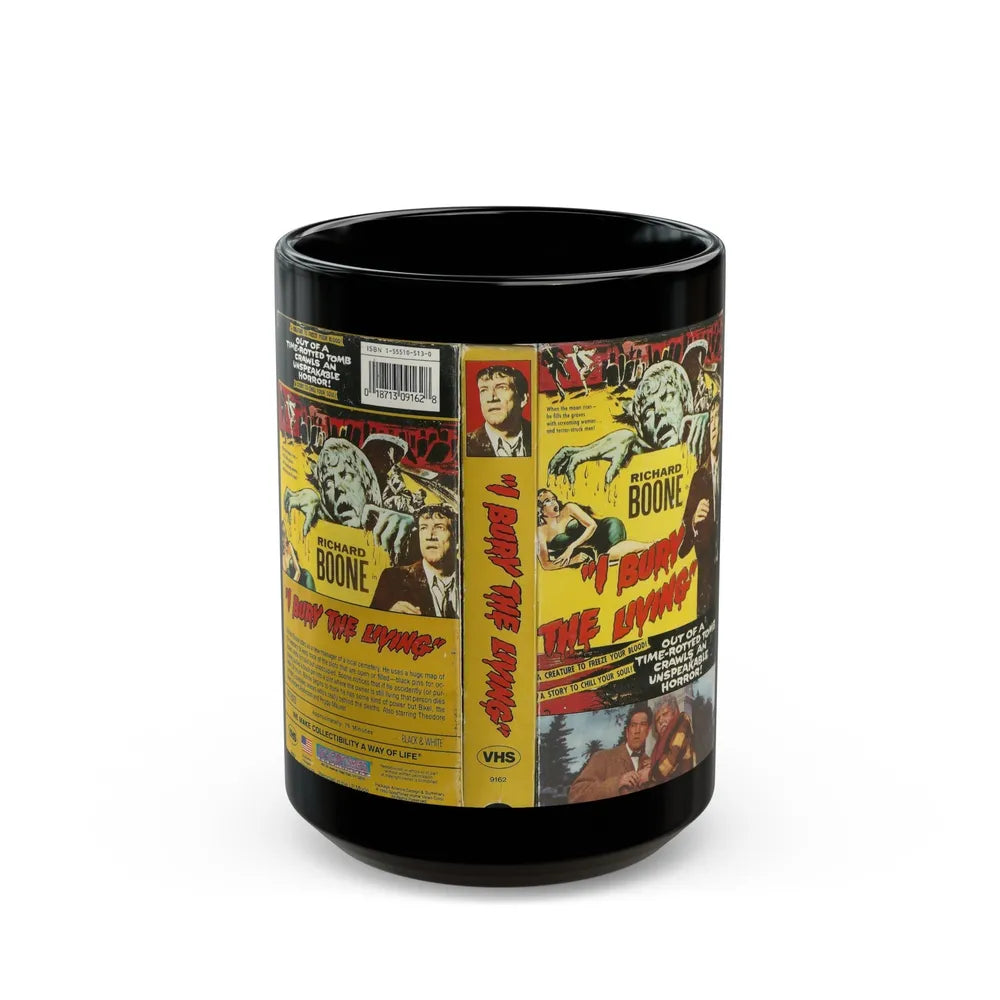 I BURY THE LIVING (VHS COVER) - Black Coffee Mug-15oz-Go Mug Yourself