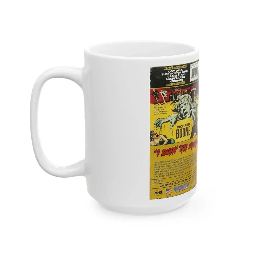 I BURY THE LIVING (VHS COVER) - White Coffee Mug - Go Mug Yourself