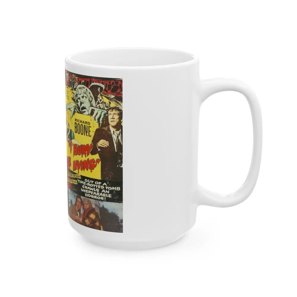 I BURY THE LIVING (VHS COVER) - White Coffee Mug-Go Mug Yourself