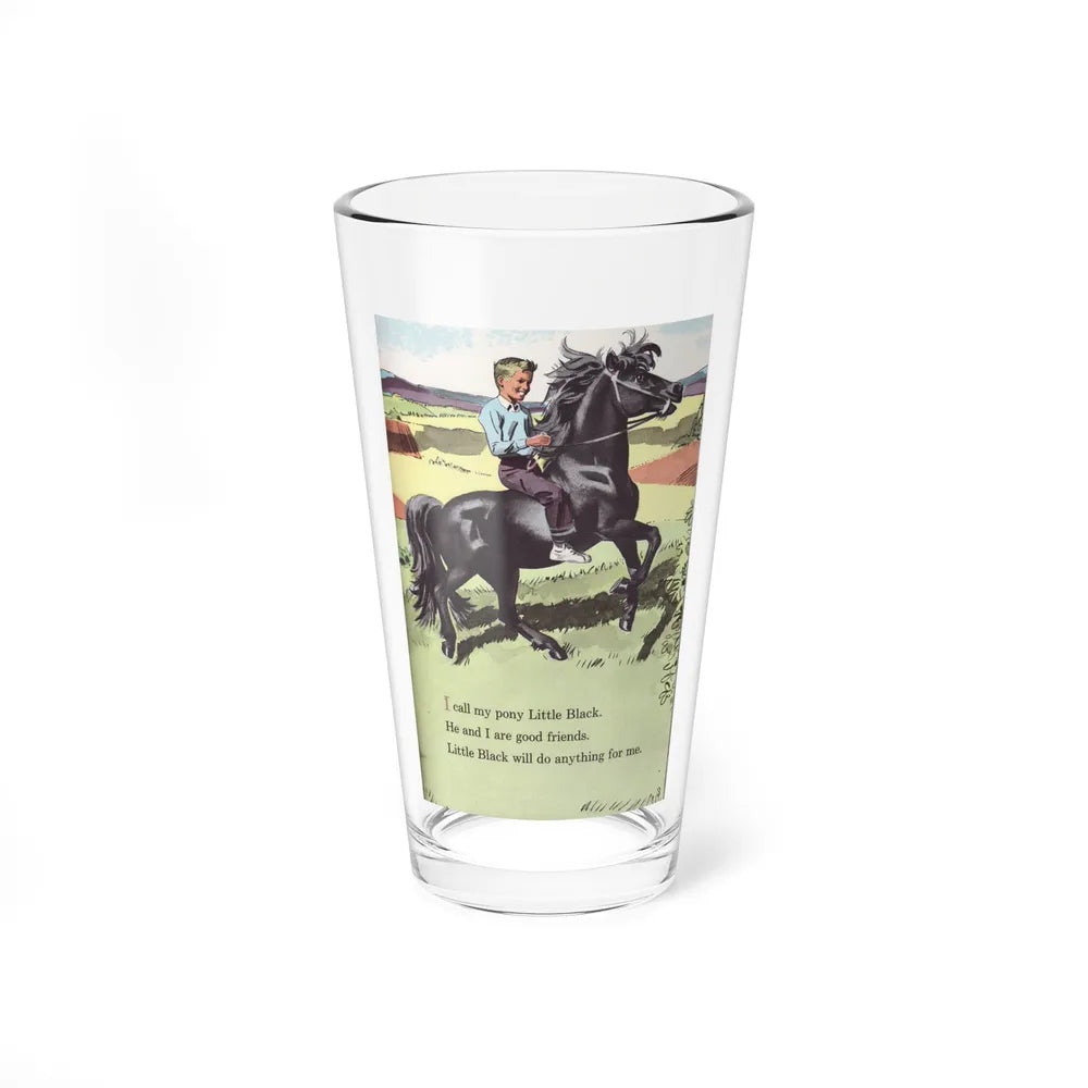 I Call My Pony Little Black - Pint Glass 16oz-16oz-Go Mug Yourself