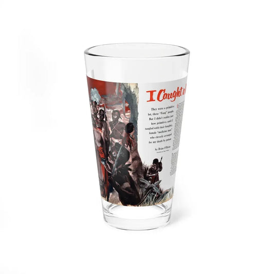 I Caught a Witch, Cavalier magazine, June 1954 - Pint Glass 16oz 16oz - Go Mug Yourself