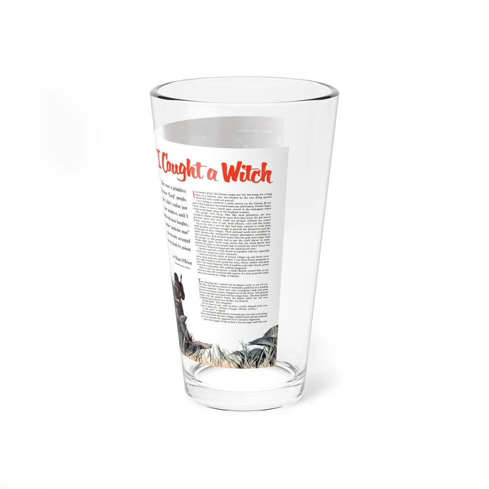 I Caught a Witch, Cavalier magazine, June 1954 - Pint Glass 16oz-Go Mug Yourself