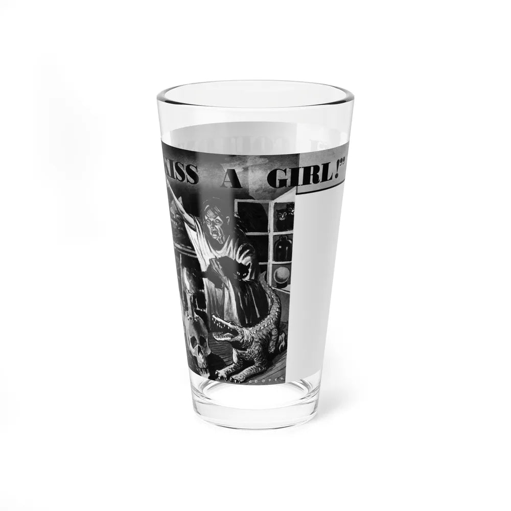 I Couldn't Kiss A Girl, Revealing Detective, September 1942 - Pint Glass 16oz-Go Mug Yourself