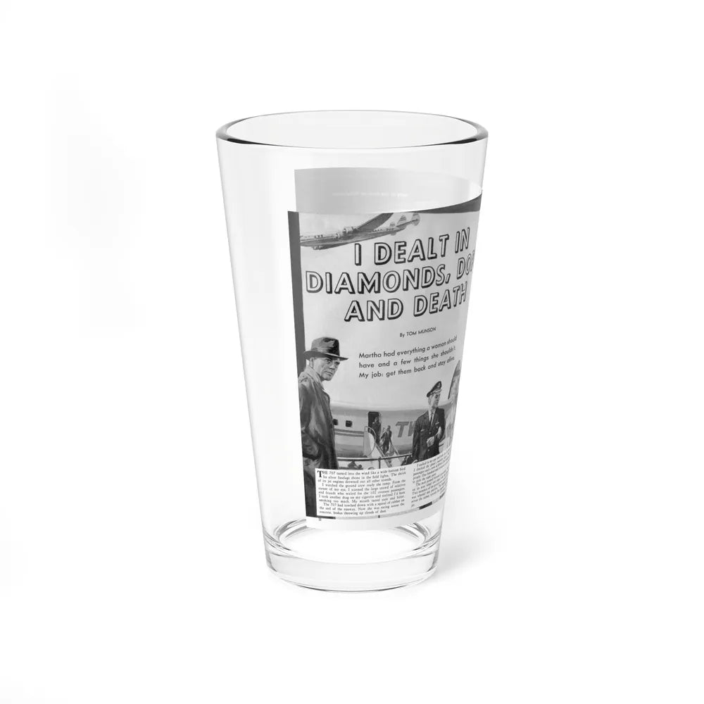 I Dealt In Diamonds, Dope And Death, Man's Book, May 1962 - Pint Glass 16oz-Go Mug Yourself