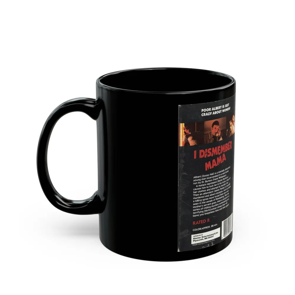 I DISMEMBER MAMA (VHS COVER) - Black Coffee Mug-Go Mug Yourself