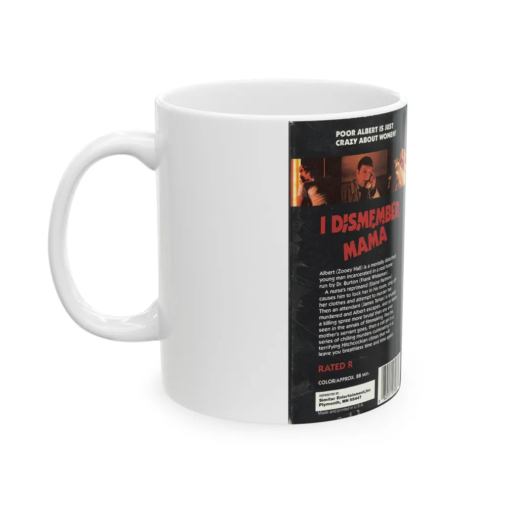 I DISMEMBER MAMA (VHS COVER) - White Coffee Mug-Go Mug Yourself