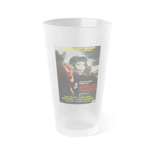 I DON'T WANT TO BE BORN (DANISH) 1975 Movie Poster - Frosted Pint Glass 16oz 16oz Frosted - Go Mug Yourself