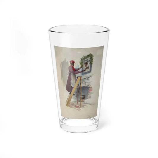 I Done Had to Frame Rastus, Cream of Wheat advertisement, 1912 - Pint Glass 16oz 16oz - Go Mug Yourself