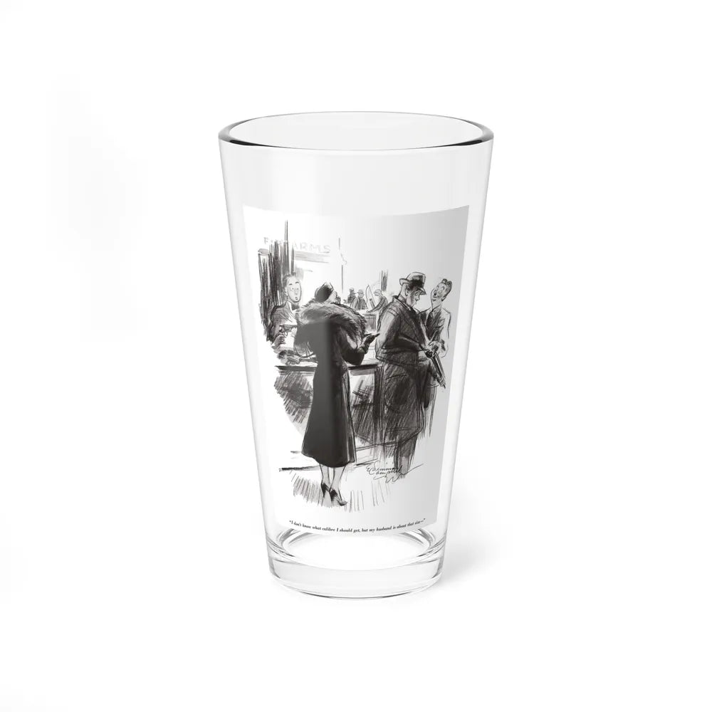 I don't know what calibre I should get, Esquire, Autumn 1933 - Pint Glass 16oz-16oz-Go Mug Yourself