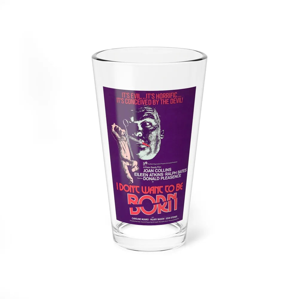 I DON'T WANT TO BE BORN (THE DEVIL WITHIN HER) 1975 Movie Poster - Pint Glass 16oz-16oz-Go Mug Yourself