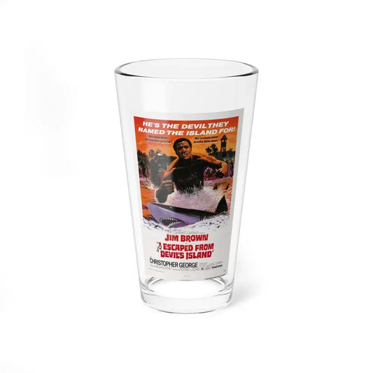 I ESCAPED FROM DEVILS ISLAND 1973 Movie Poster - Pint Glass 16oz 16oz - Go Mug Yourself