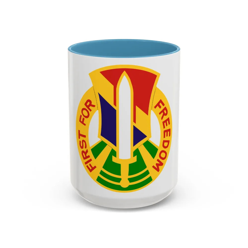 I Field Force Vietnam 2 (U.S. Army) Accent Coffee Mug 15oz Light Blue - Go Mug Yourself