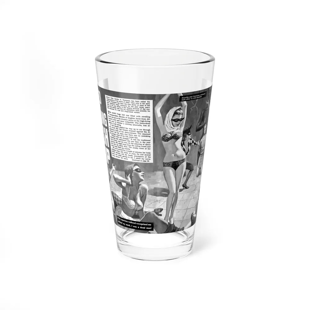 I Fled The Fasching Flesh Trap, True Danger, August 1963 - Pint Glass 16oz-16oz-Go Mug Yourself