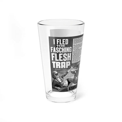 I Fled The Fasching Flesh Trap, True Danger, August 1963 - Pint Glass 16oz-Go Mug Yourself