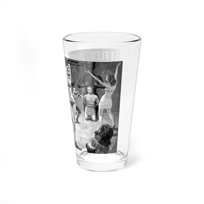 I Fled The Fasching Flesh Trap, True Danger, August 1963 - Pint Glass 16oz-Go Mug Yourself