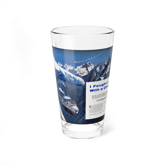 I Fought a MIG with a Chopper, Cavalier magazine, January 1955 - Pint Glass 16oz 16oz - Go Mug Yourself
