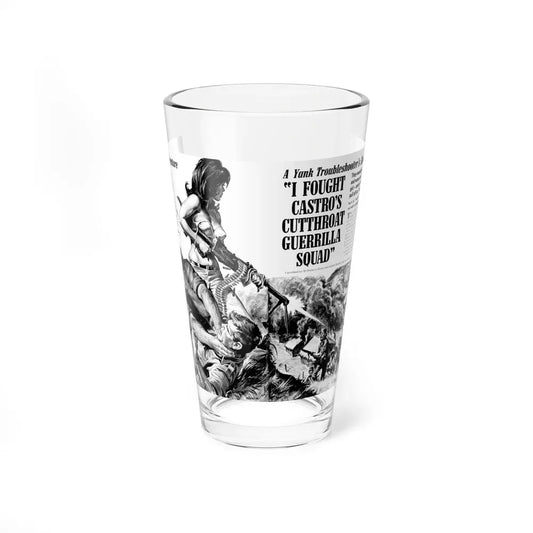 I Fought Castro's Cutthroat Guerrilla Squad, For Men Only, April 1970 - Pint Glass 16oz 16oz - Go Mug Yourself