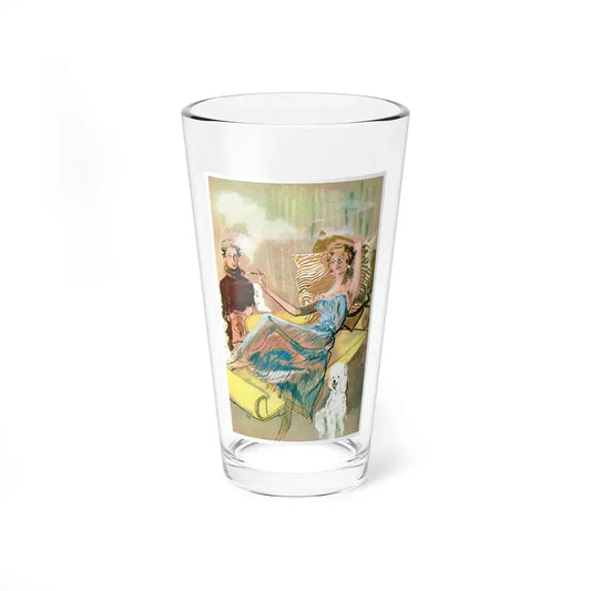 I guess I'll always love Michael, Esquire Illustration, 1954 - Pint Glass 16oz 16oz - Go Mug Yourself