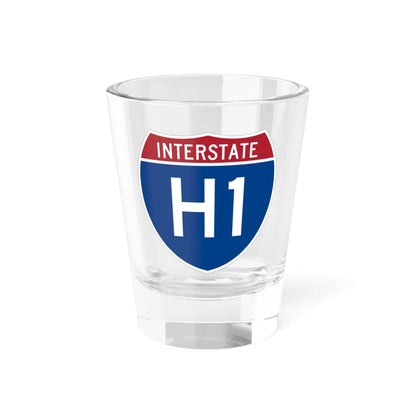 I-H1 (Hawaii) (Road Sign) Shot Glass 1.5oz 1.5oz - Go Mug Yourself