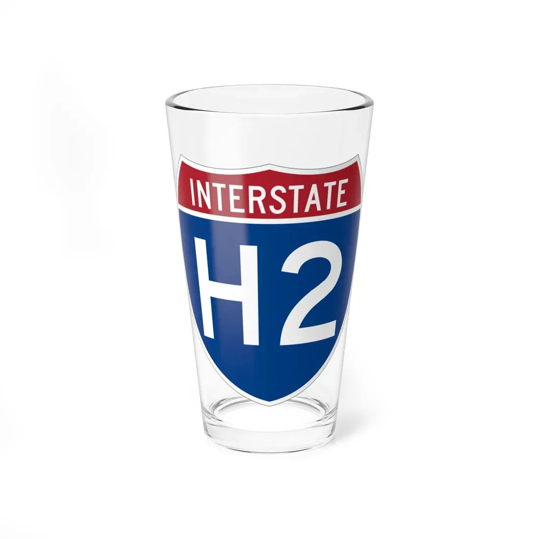 I-H2 (Hawaii) (Road Sign) Pint Glass 16oz 16oz - Go Mug Yourself