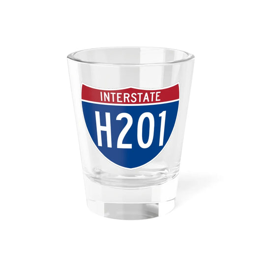 I-H201 (Hawaii) (Road Sign) Shot Glass 1.5oz 1.5oz - Go Mug Yourself
