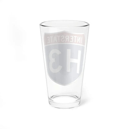 I-H3 (Hawaii) (Road Sign) Pint Glass 16oz - Go Mug Yourself