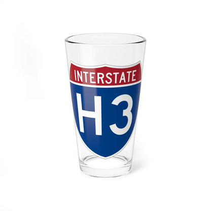 I-H3 (Hawaii) (Road Sign) Pint Glss 16oz 16oz - Go Mug Yourself