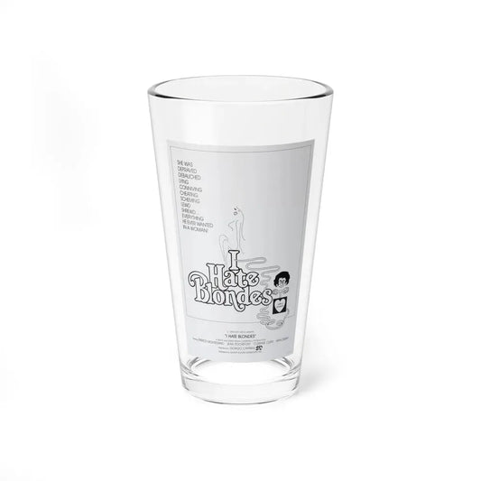 I HATE BLONDES 1980 Movie Poster - Pint Glass 16oz 16oz - Go Mug Yourself