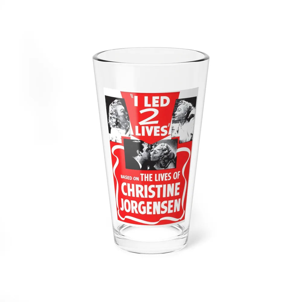 I LED 2 LIVES (GLEN OR GLENDA) 1953 Movie Poster - Pint Glass 16oz-16oz-Go Mug Yourself