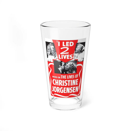 I LED 2 LIVES (GLEN OR GLENDA) 1953 Movie Poster - Pint Glass 16oz-16oz-Go Mug Yourself