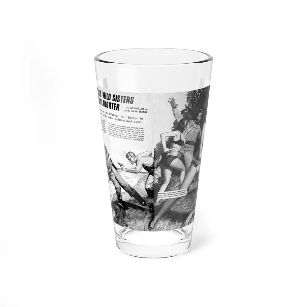 I Led Cuba's Wild Sisters Of Sin And Slaughter, New Man, June 1970 - Pint Glass 16oz-16oz-Go Mug Yourself