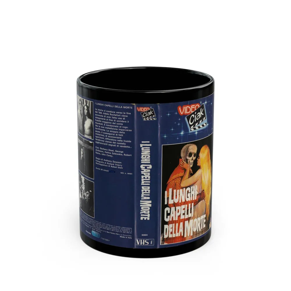 I LUNGHI CAPELLI DELLA MORTE (VHS COVER) - Black Coffee Mug-11oz-Go Mug Yourself