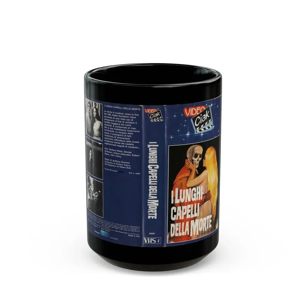 I LUNGHI CAPELLI DELLA MORTE (VHS COVER) - Black Coffee Mug 15oz - Go Mug Yourself