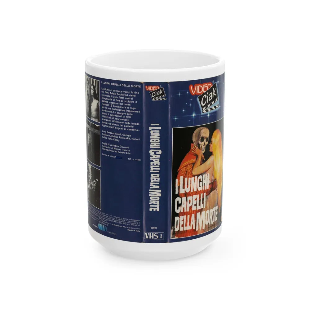 I LUNGHI CAPELLI DELLA MORTE (VHS COVER) - White Coffee Mug-15oz-Go Mug Yourself