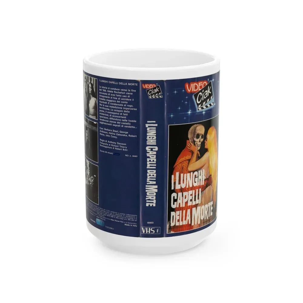 I LUNGHI CAPELLI DELLA MORTE (VHS COVER) - White Coffee Mug 15oz - Go Mug Yourself