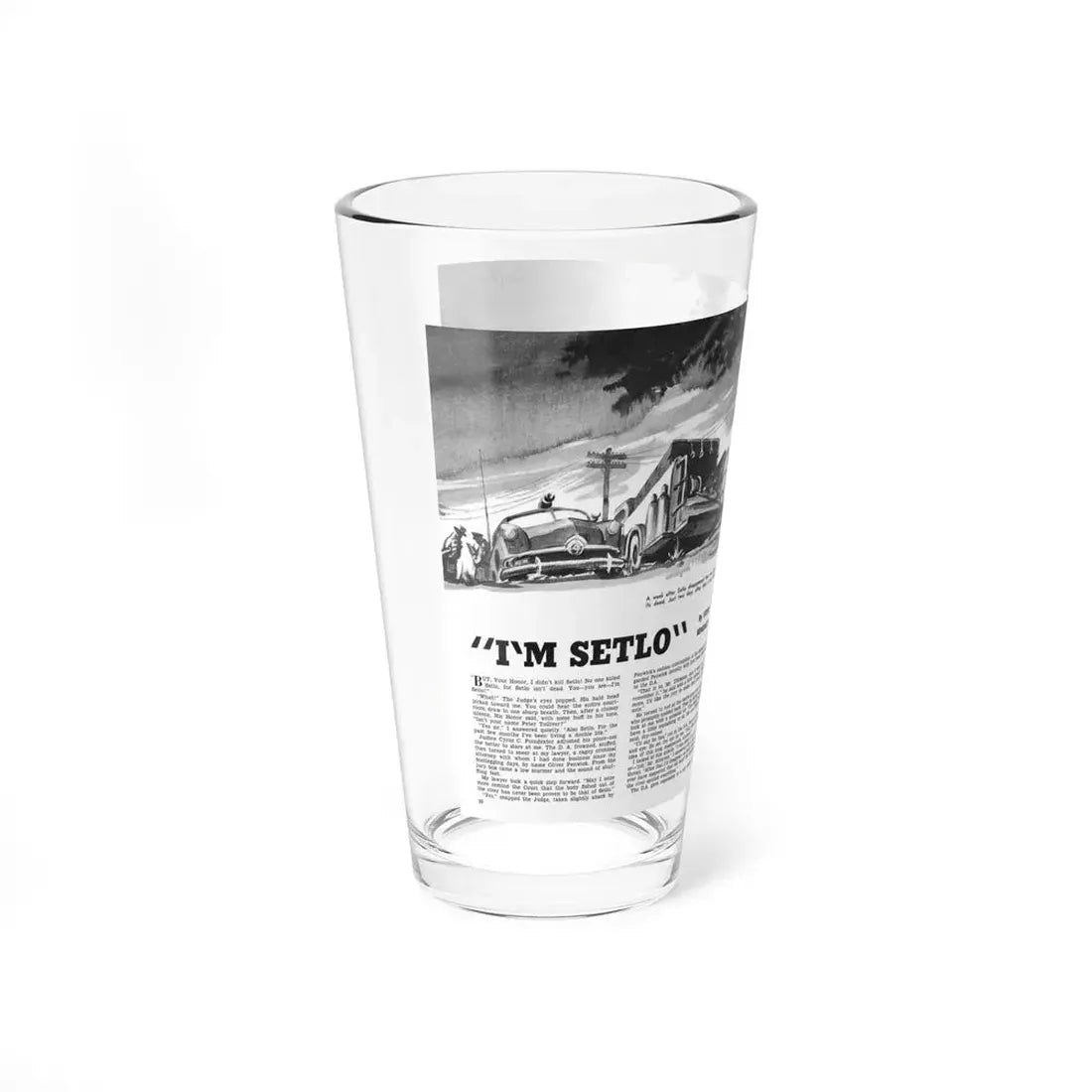 I'm Setlo, Mr. magazine, March 1952 - Pint Glass 16oz - Go Mug Yourself
