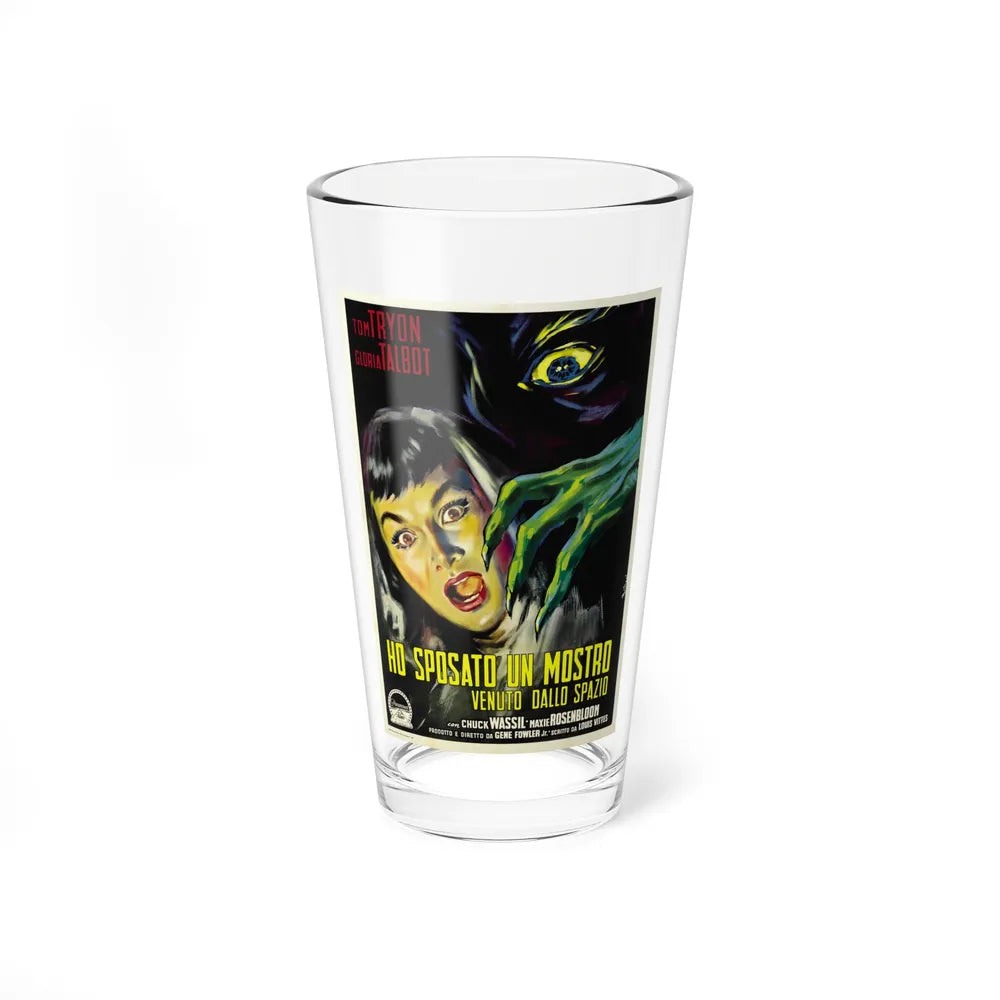 I MARRIED A MONSTER FROM OUTER SPACE (ITALIAN) 1958 Movie Poster - Pint Glass 16oz-16oz-Go Mug Yourself