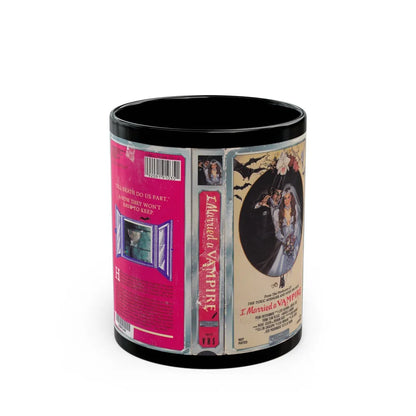 I MARRIED A VAMPIRE (VHS COVER) - Black Coffee Mug-11oz-Go Mug Yourself