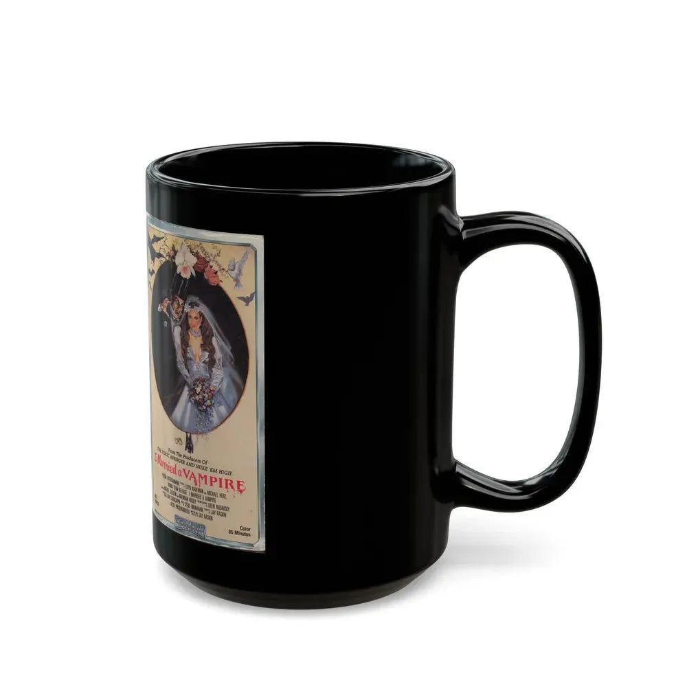 I MARRIED A VAMPIRE (VHS COVER) - Black Coffee Mug - Go Mug Yourself