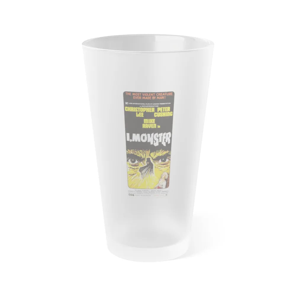 I, MONSTER 1971 Movie Poster - Frosted Pint Glass 16oz-16oz-Frosted-Go Mug Yourself