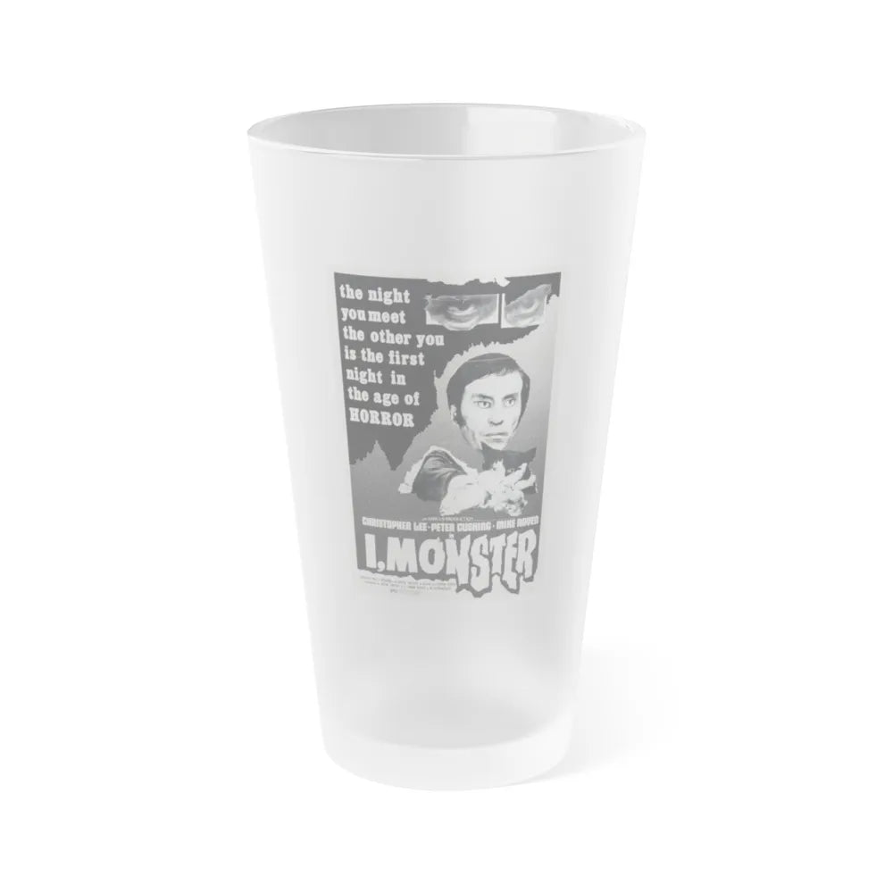 I, MONSTER (2) 1971 Movie Poster - Frosted Pint Glass 16oz-16oz-Frosted-Go Mug Yourself