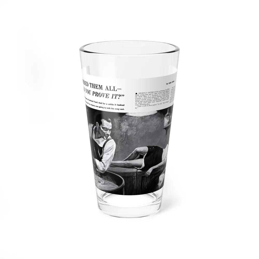 I Murdered them All - But Can You Prove It, Action for Men, May 1960 - Pint Glass 16oz-16oz-Go Mug Yourself