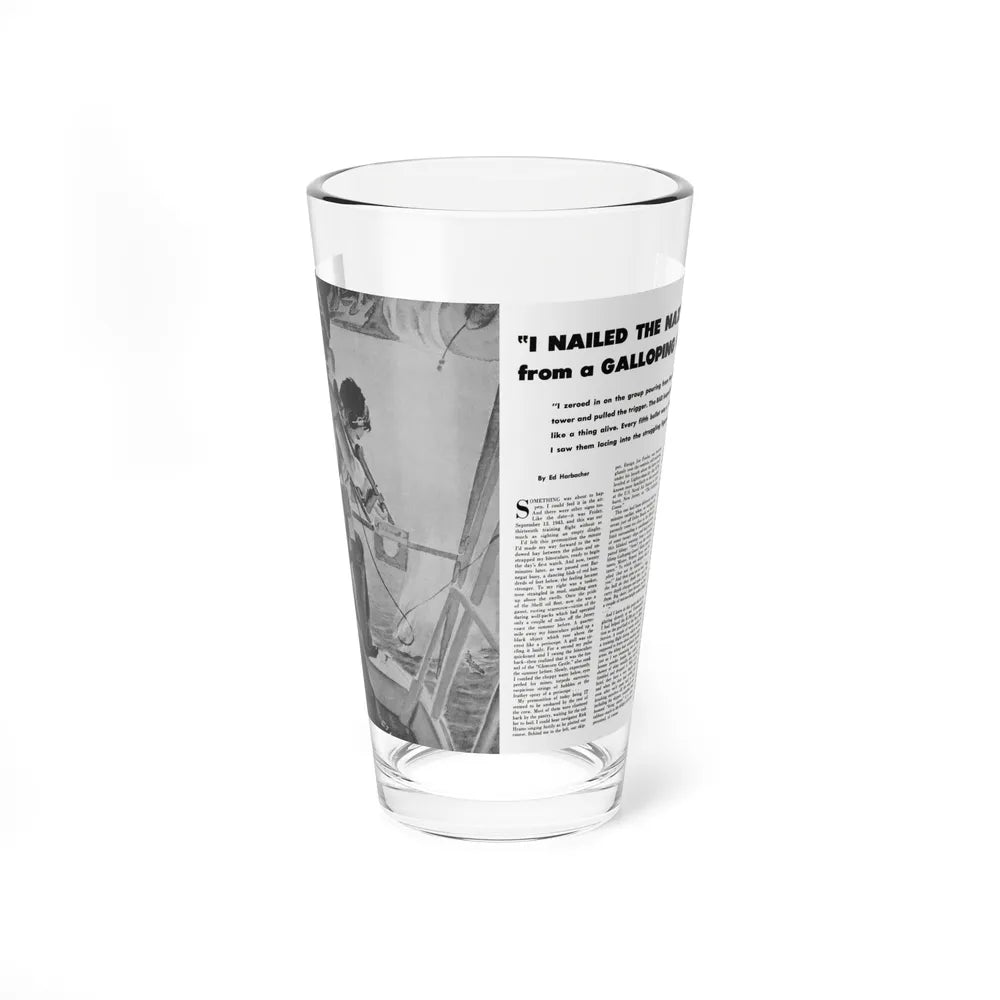 I Nailed The Nazis from a Galloping Goose, Cavalcade, September 1959 - Pint Glass 16oz-16oz-Go Mug Yourself