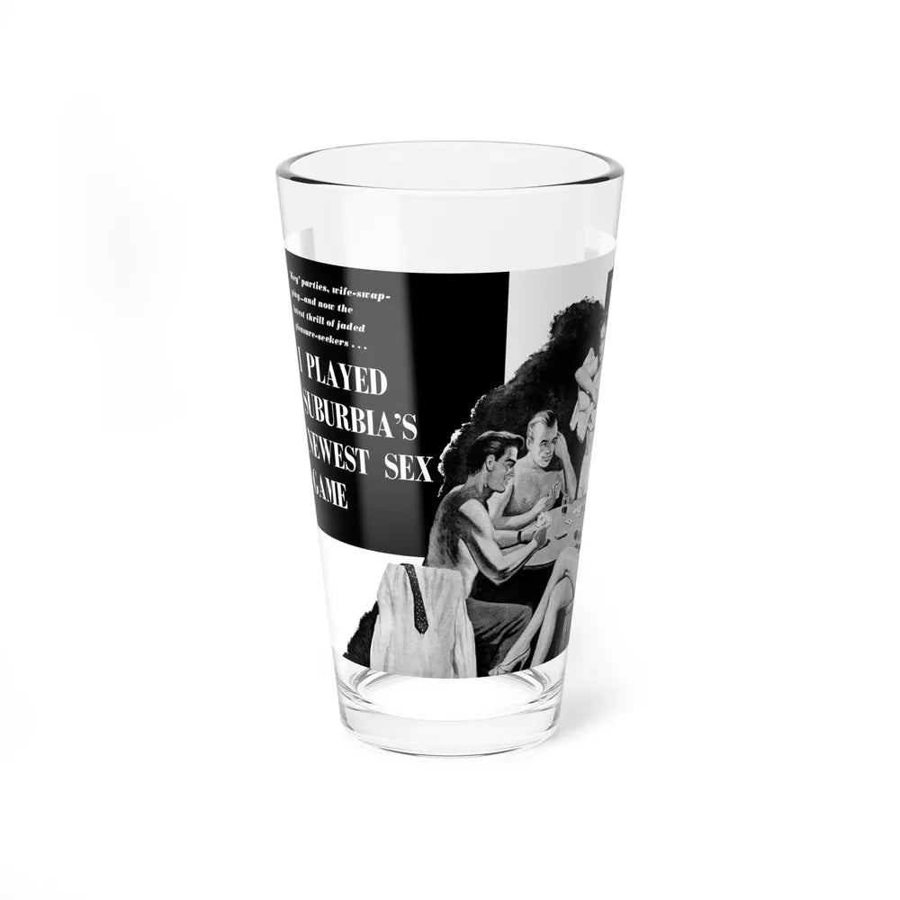 I Played Suburbia's Newest Sex Game, Rage For Men, December 1956 - Pint Glass 16oz-16oz-Go Mug Yourself